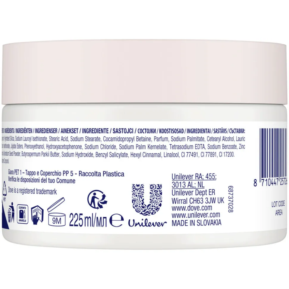 4x Dove Body Scrub Pomegranate & Shea butter 225 ml