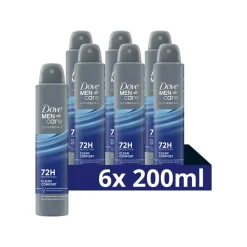 6x Dove Deodorant Men+ Care Clean Comfort 200 ml