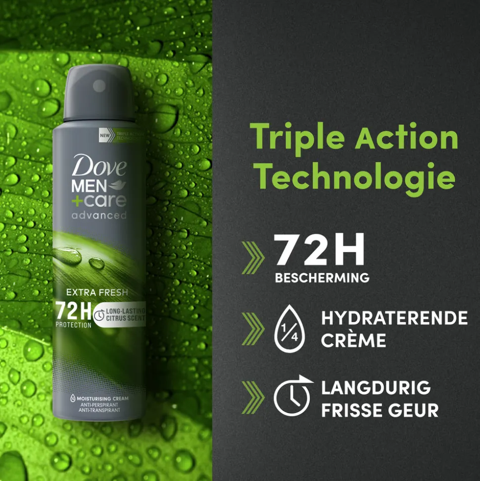 6x Dove Deodorant Men+ Care Extra Fresh 150 ml