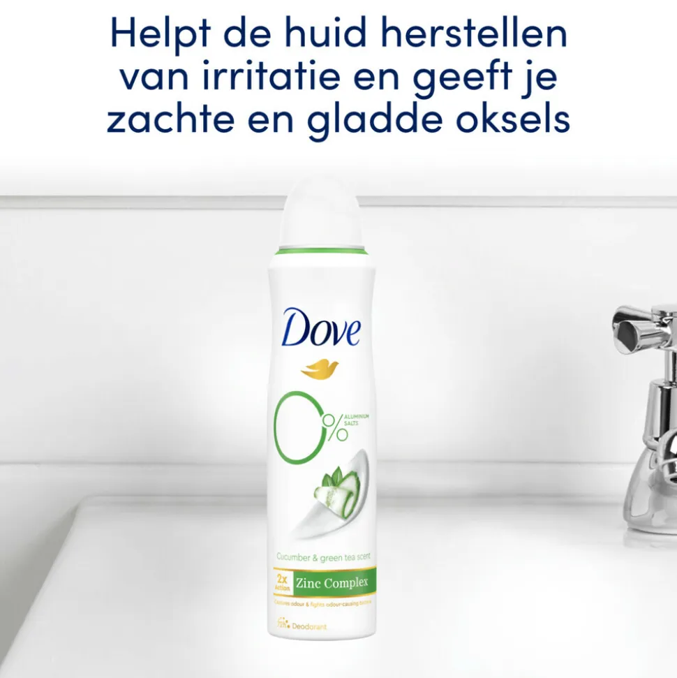 6x Dove Deodorant Spray Cucumber & Green Tea 150 ml