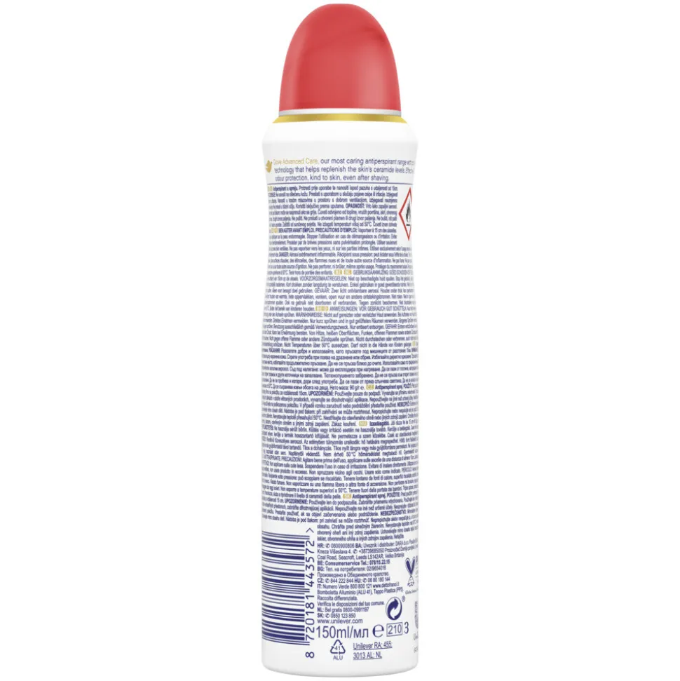 6x Dove Deodorant Spray Perzik 150 ml