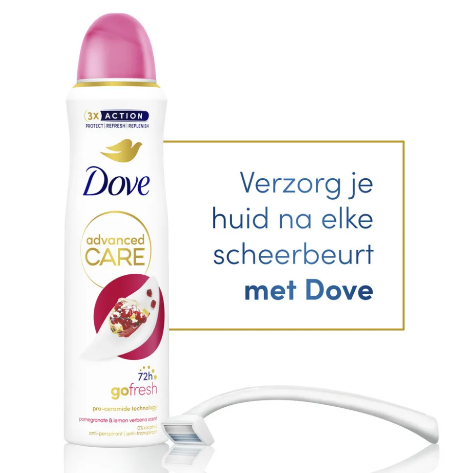 6x Dove Deodorant Spray Pomegranate & Lemon Verbena 150 ml