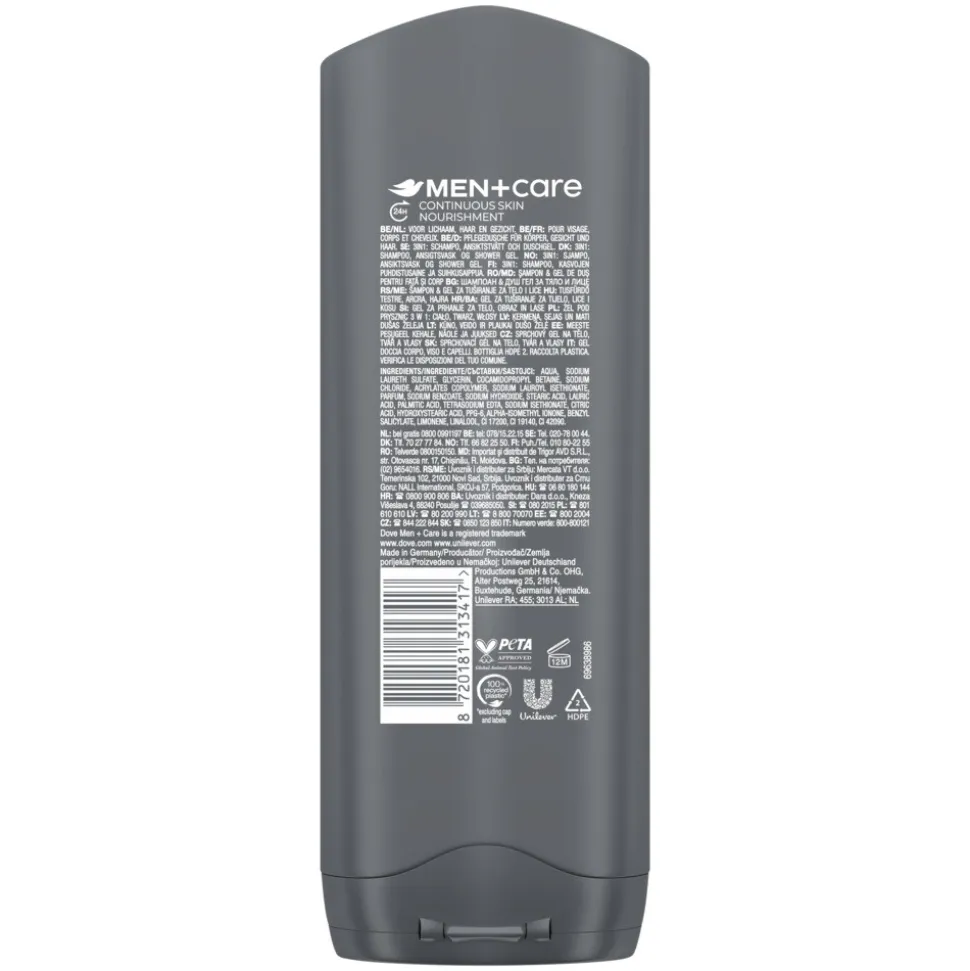 6x Dove Douchegel Men+ Care Clean Comfort 250 ml