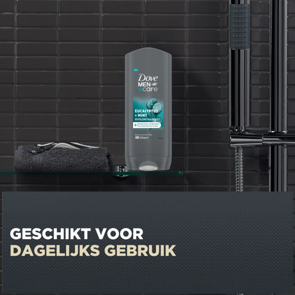 6x Dove Douchegel Men+ Care Eucalyptus + Mint 400 ml