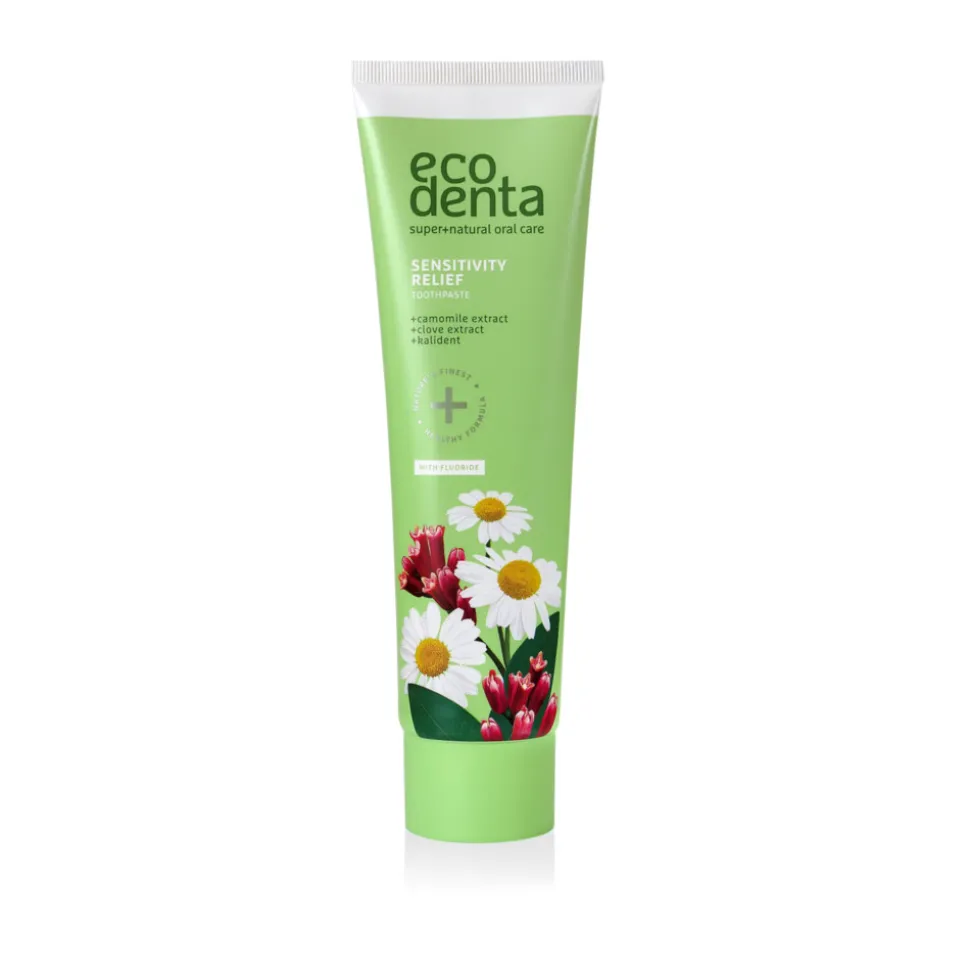 4x Ecodenta Tandpasta Gevoelige Tanden met Kamille 100 ml