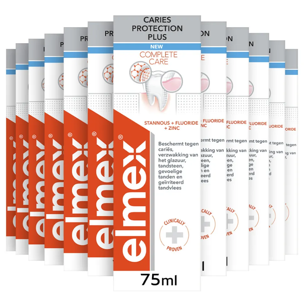 12x Elmex Tandpasta Caries Protection Plus 75 ml