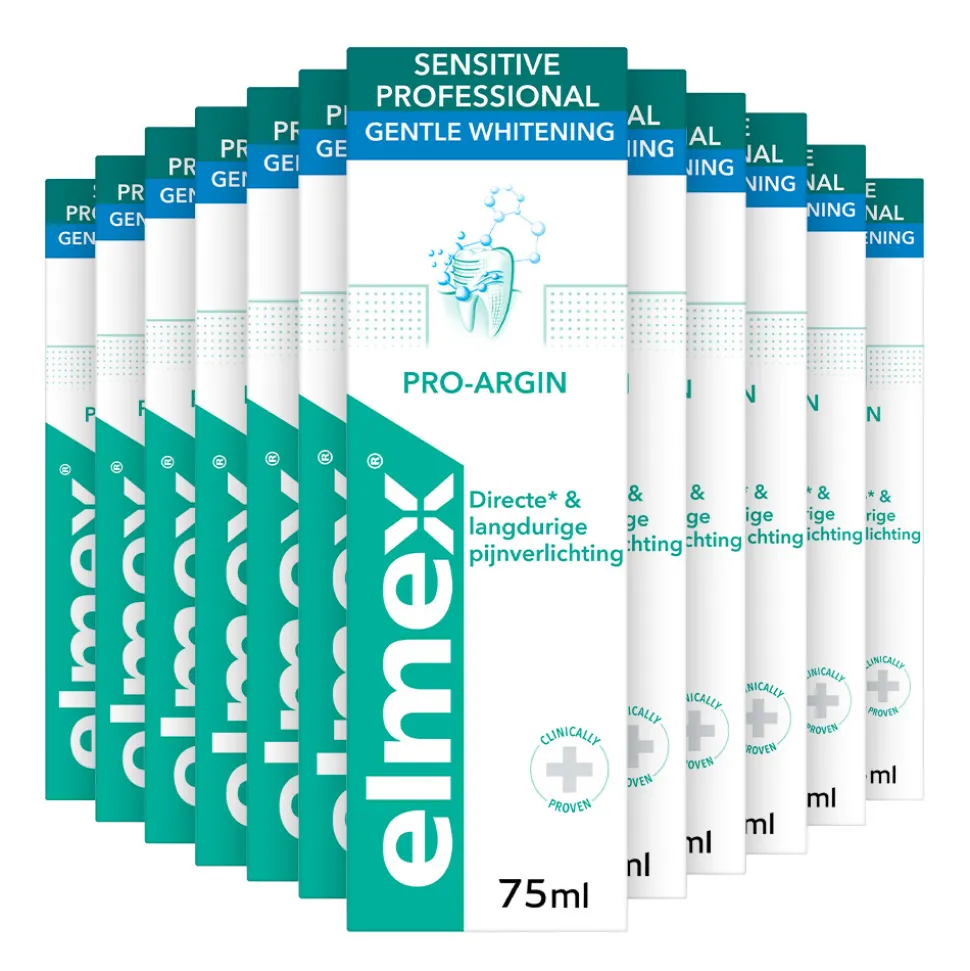 12x Elmex Tandpasta Sensitive Professional Gentle Whitening 75 ml