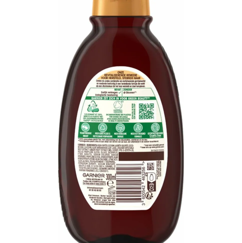 6x Garnier Loving Blends Gember Boost Shampoo 300 ml