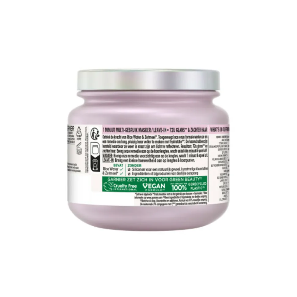 6x Garnier Loving Blends Rice Water Haarmasker 340 ml