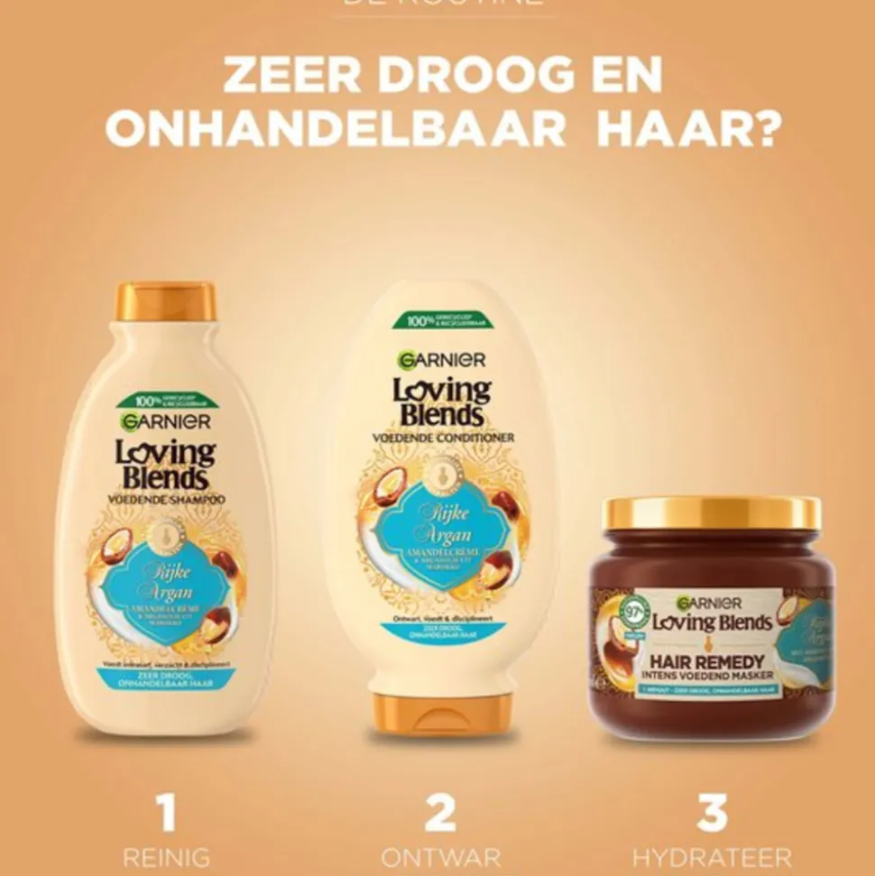 6x Garnier Loving Blends Rijke Argan Conditioner 250 ml