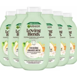 6x Garnier Loving Blends Voedende Amandelmelk Shampoo 300 ml