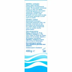2x Gehwol Voetbad 400 gr