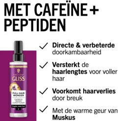 6x Gliss Anti-Klit Spray Full Hair Wonder 200 ml