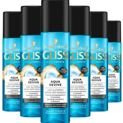 6x Gliss Aqua Revive Anti-Klit Spray 200 ml
