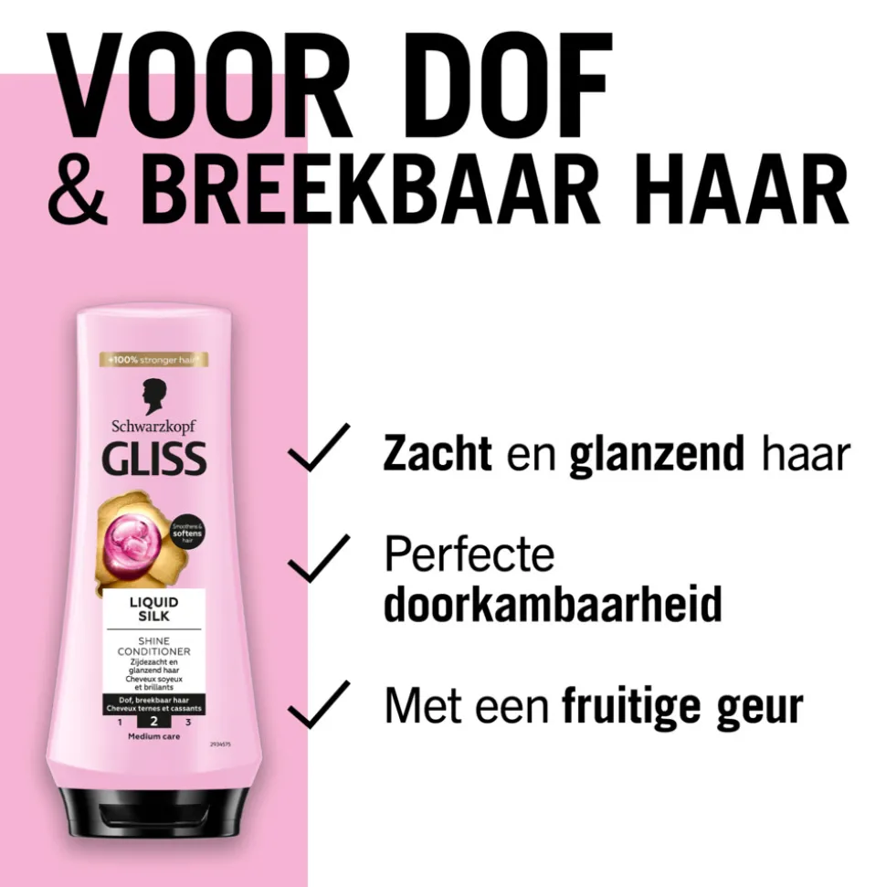6x Gliss Conditioner Liquid Silk 200 ml
