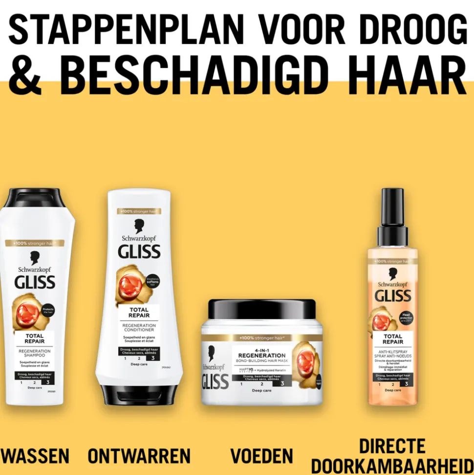 6x Gliss Conditioner Total Repair 200 ml
