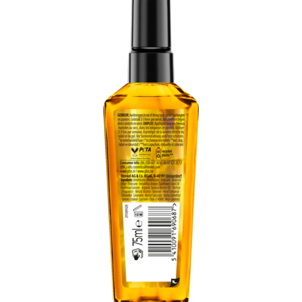 6x Gliss Every Day Oil Elixir 75 ml