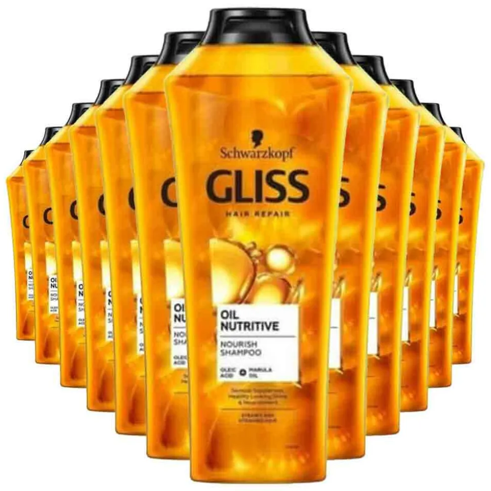12x Gliss Shampoo Oil Nutritive 400 ml
