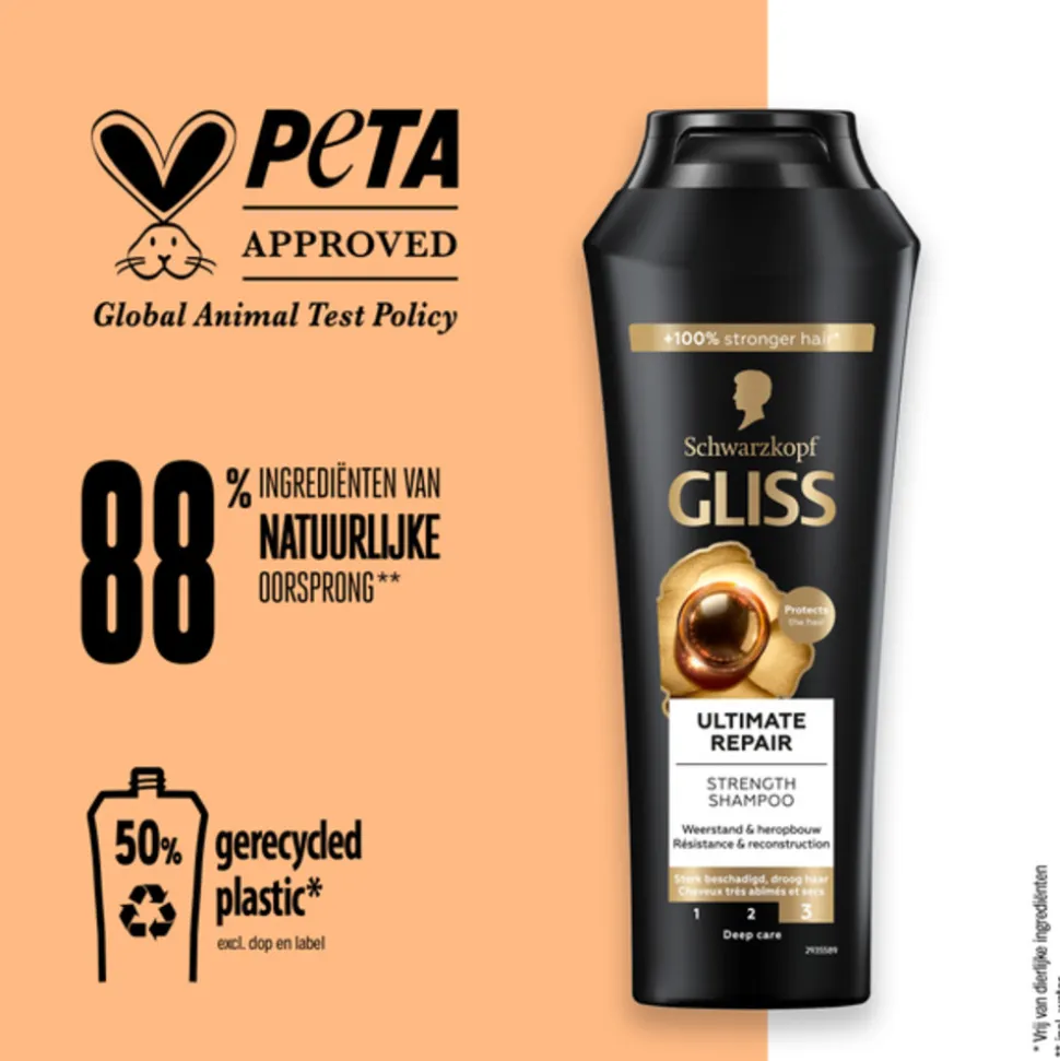 6x Gliss Shampoo Ultimate Repair 250 ml