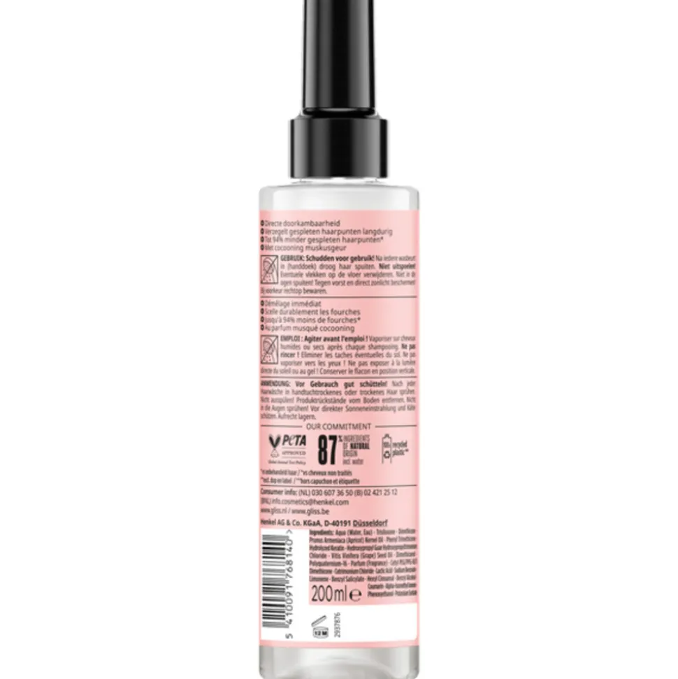 6x Gliss Split End Anti Klit Spray 200 ml