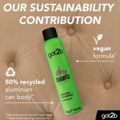 6x Got2b Droogshampoo Fresh & Fabulous 200 ml