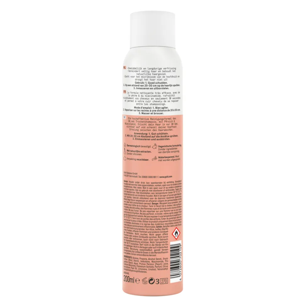 6x Guhl Droogshampoo Fruitige Frisheid 30 sec 200 ml