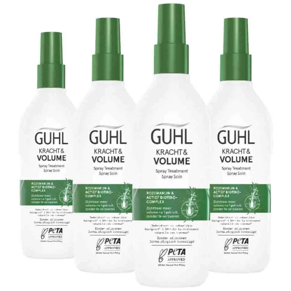 4x Guhl Kracht & Volume Spray Treatment 150 ml