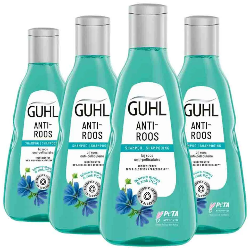 4x Guhl Shampoo Anti Roos 250 ml