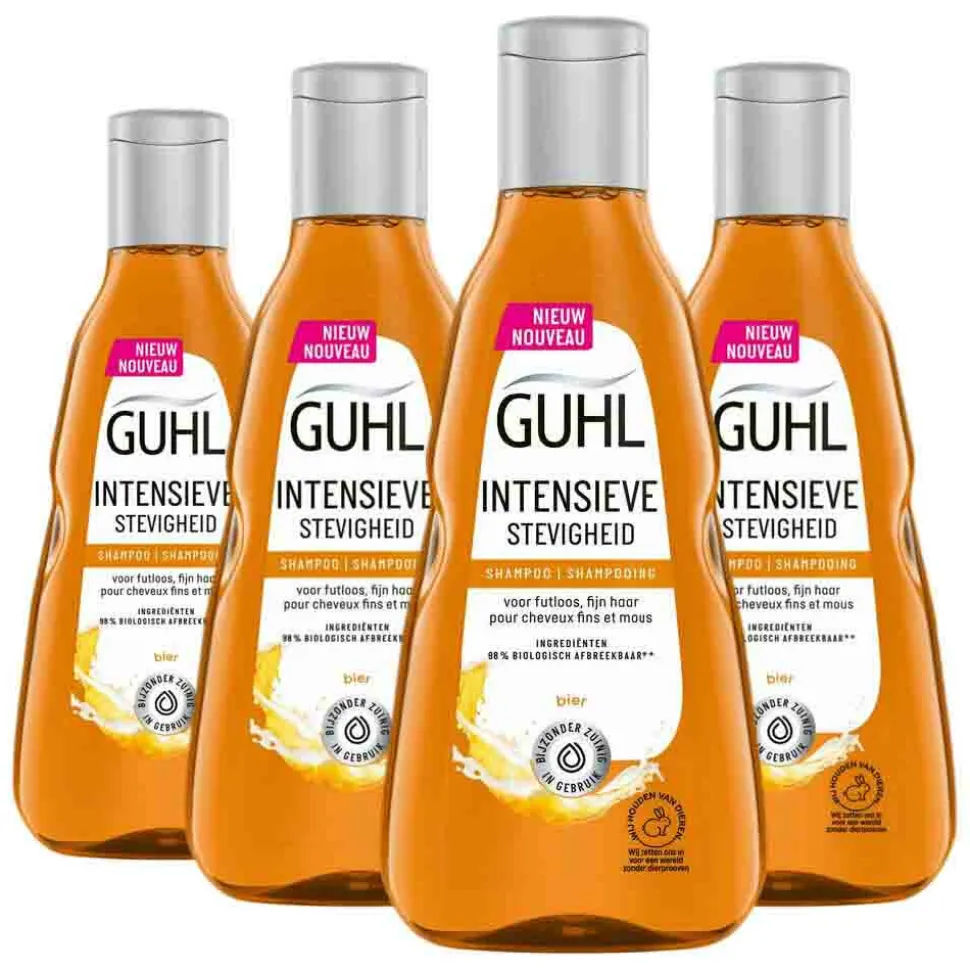 4x Guhl Shampoo Intensieve Stevigheid 250 ml