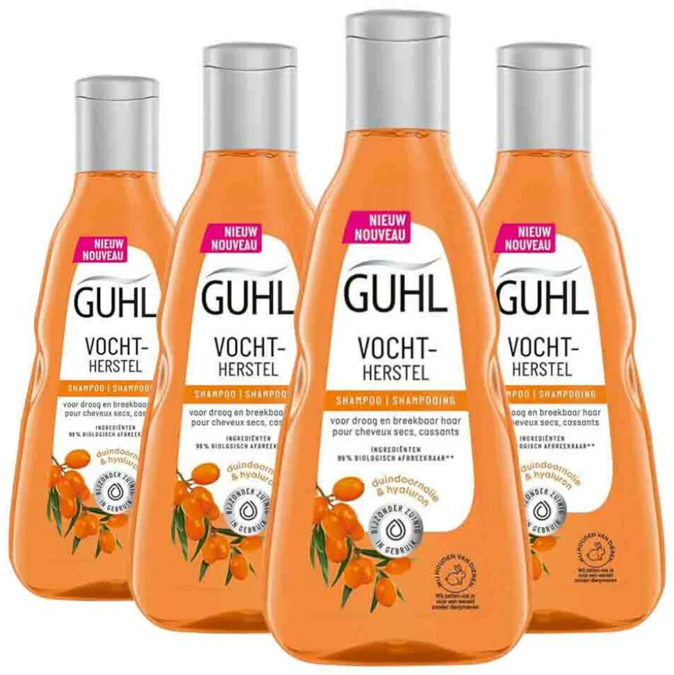 4x Guhl Vochtherstel Shampoo 250 ml