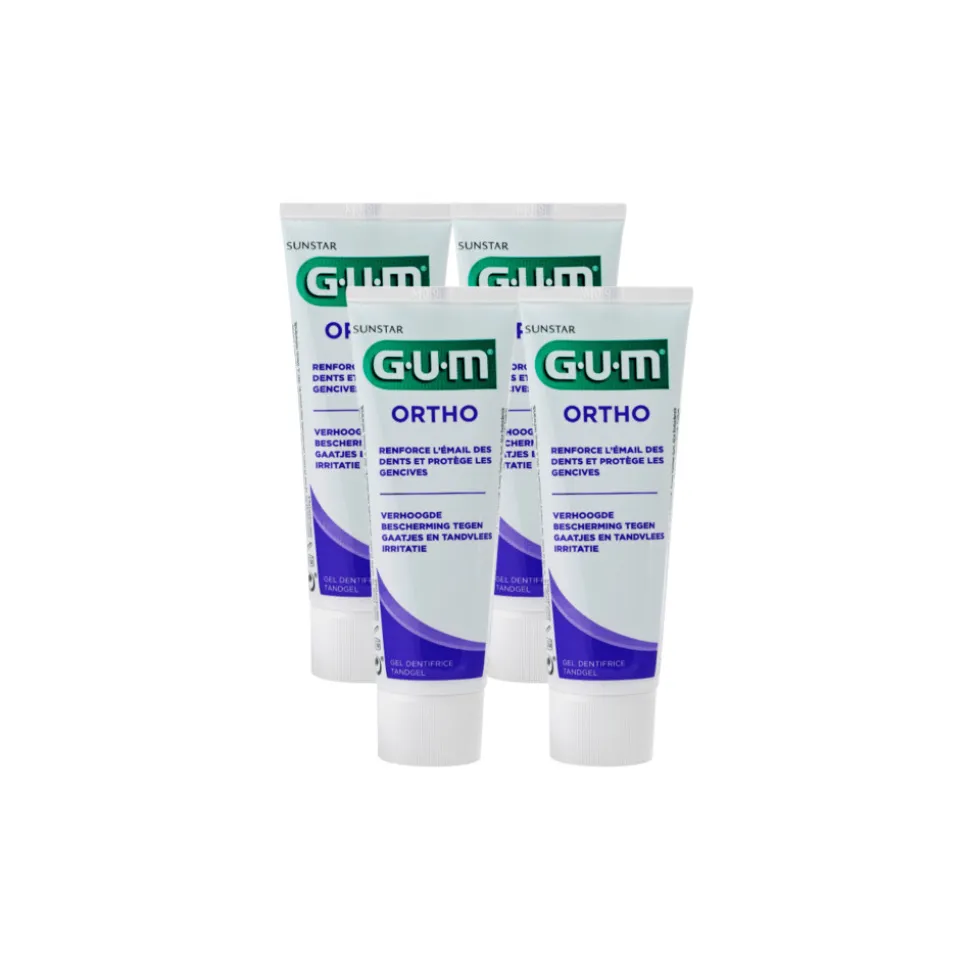 4x GUM Tandpasta Ortho 75 ml