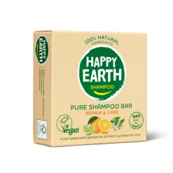 6x Happy Earth 100% Natuurlijke Shampoo Bar Repair & Care 70 gr