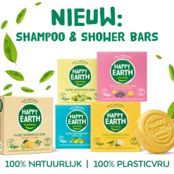 6x Happy Earth 100% Natuurlijke Shampoo Bar Repair & Care 70 gr