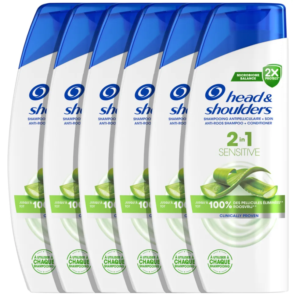 6x Head & Shoulders 2in1 Sensitive 300 ml