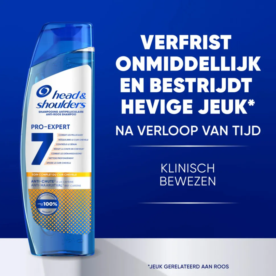 6x Head & Shoulders Shampoo Pro-Expert 7 Anti-Haaruitval 250 ml