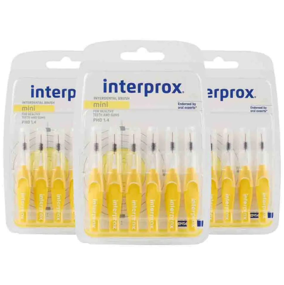 3x Interprox Ragers Mini Geel PHD 1.4 6 stuks