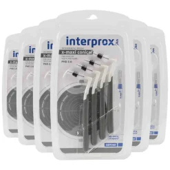 6x Interprox Ragers Plus X-Maxi Conical Grijs PHD 2.6 4 stuks