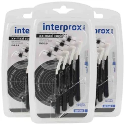 3x Interprox Ragers Plus XX-Maxi Conical Zwart PHD 2.9 4 stuks