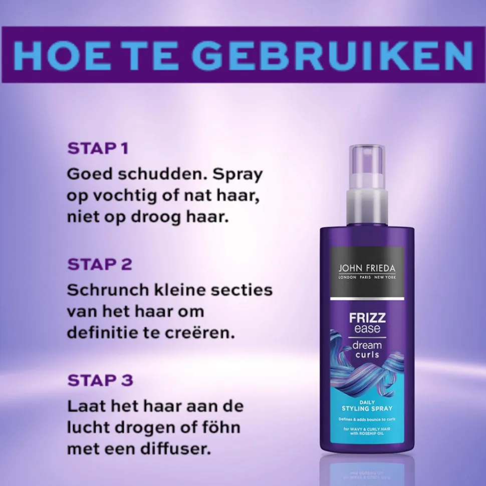 4x John Frieda Frizz Ease Dream Curls Spray 200 ml