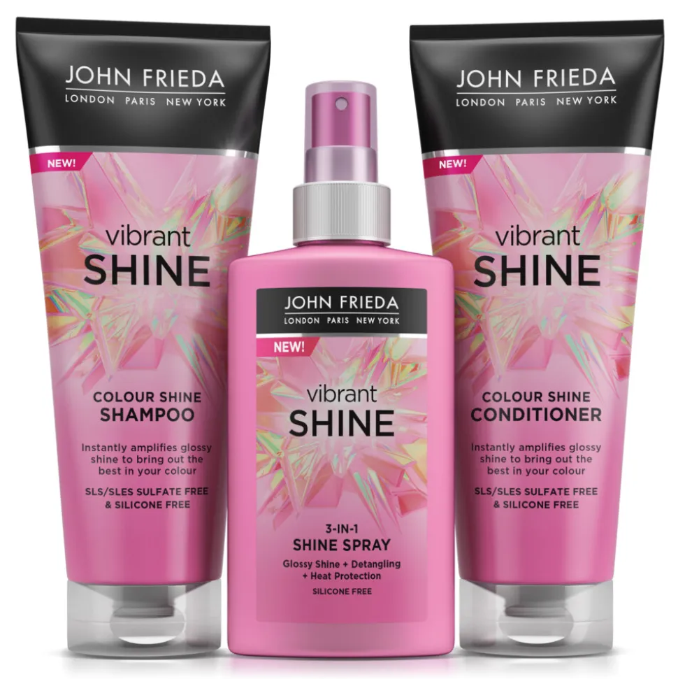 4x John Frieda Vibrant Shine Colour Conditioner 250 ml