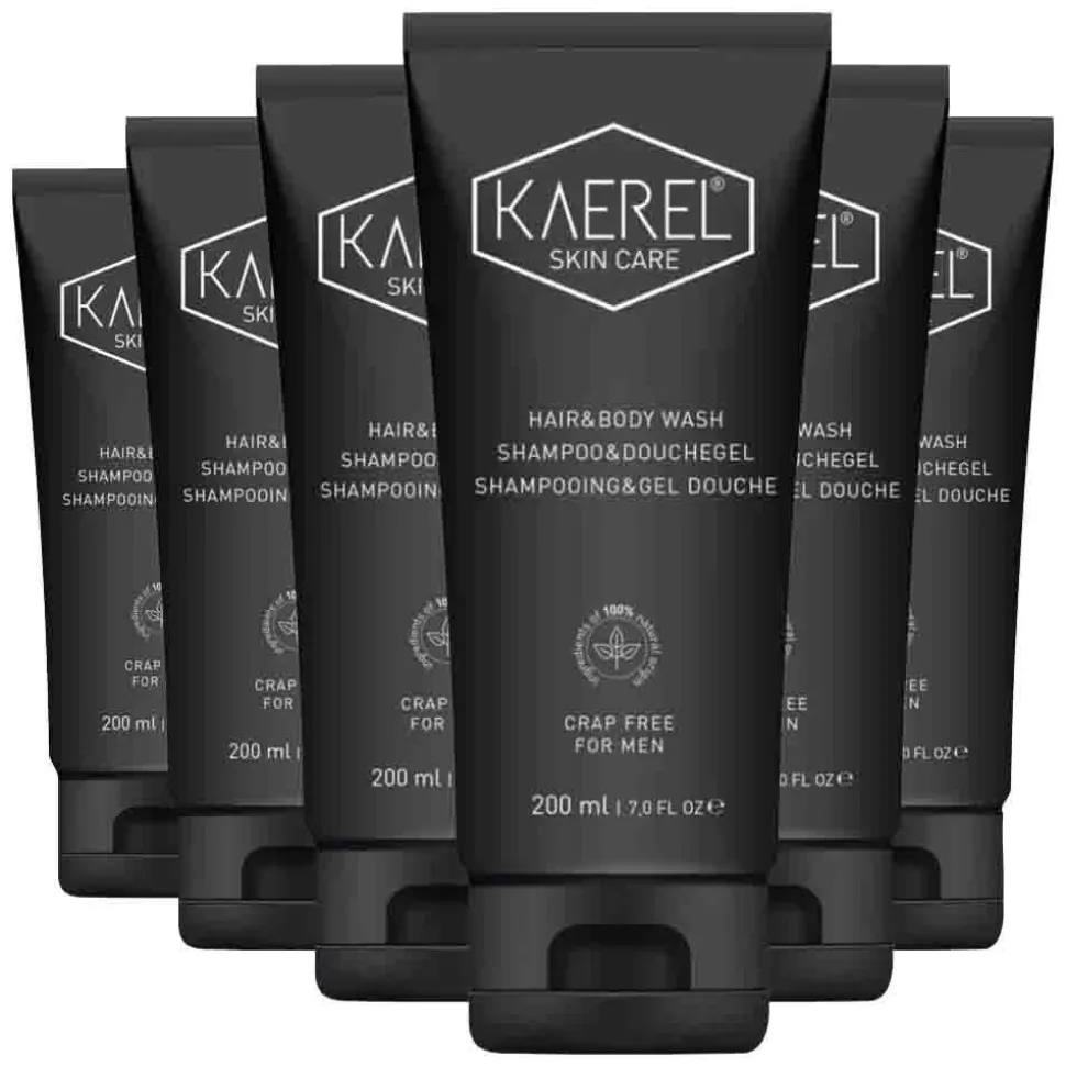 6x Kaerel Shampoo & Douchegel 200 ml
