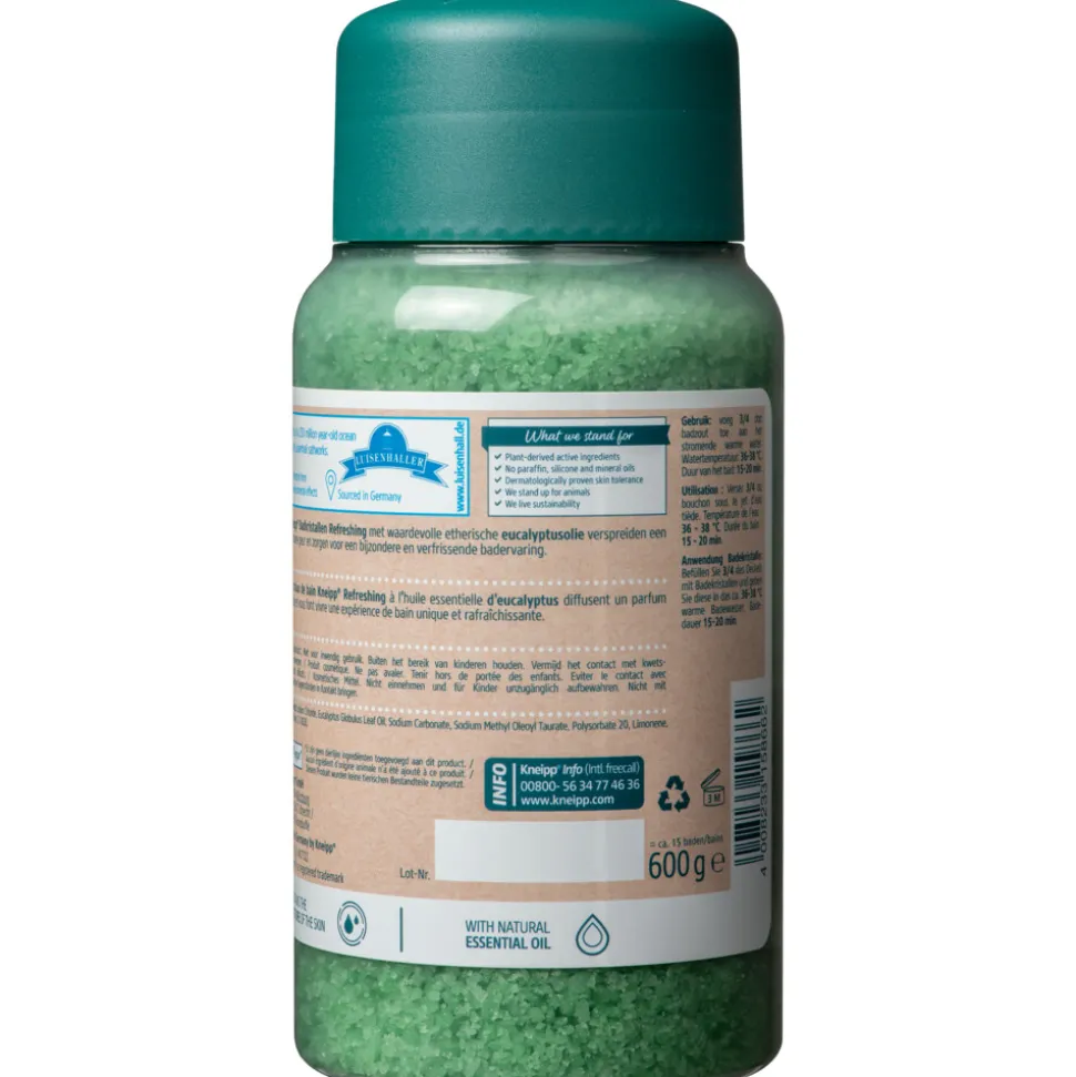 6x Kneipp Badkristallen Refreshing 600 gr