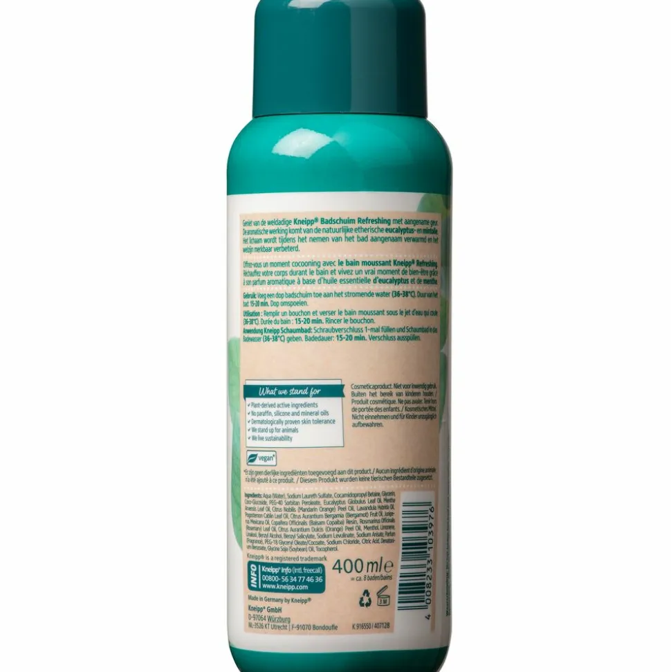 6x Kneipp Badschuim Refreshing Mint Eucalyptus 400 ml