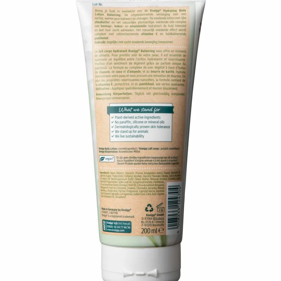 6x Kneipp Bodylotion Patchouli 200 ml