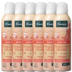 6x Kneipp Douche Foam Body & Mind Balance 200 ml
