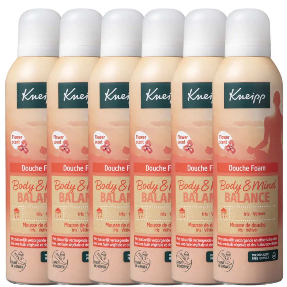 6x Kneipp Douche Foam Body & Mind Balance 200 ml