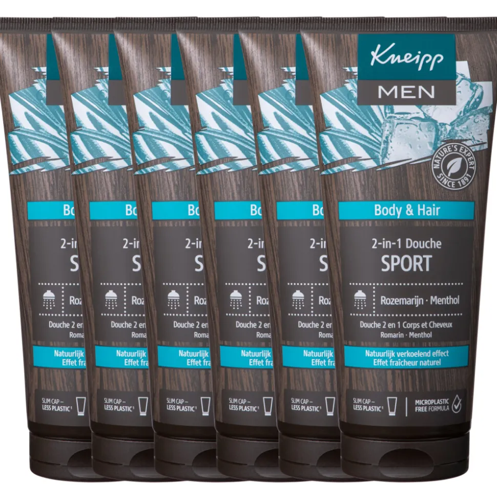 6x Kneipp Douche Men 2-in-1 Sport 200 ml