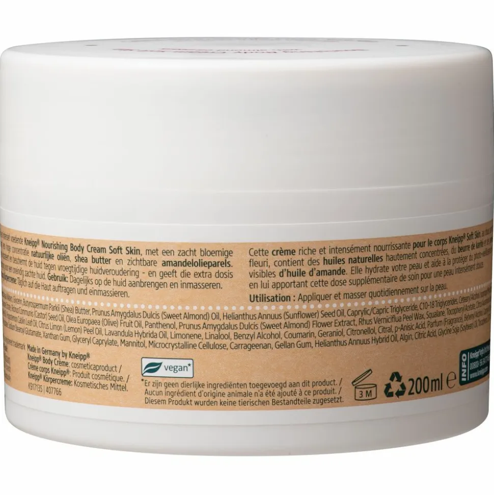 4x Kneipp Nourishing Body Creme Soft Skin 200 ml