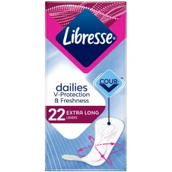 10x Libresse Inlegkruisjes Extra Long 22 stuks