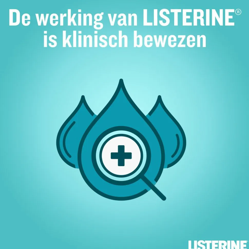 4x Listerine Mondwater Cool Mint Milde Smaak Zonder Alcohol 500 ml